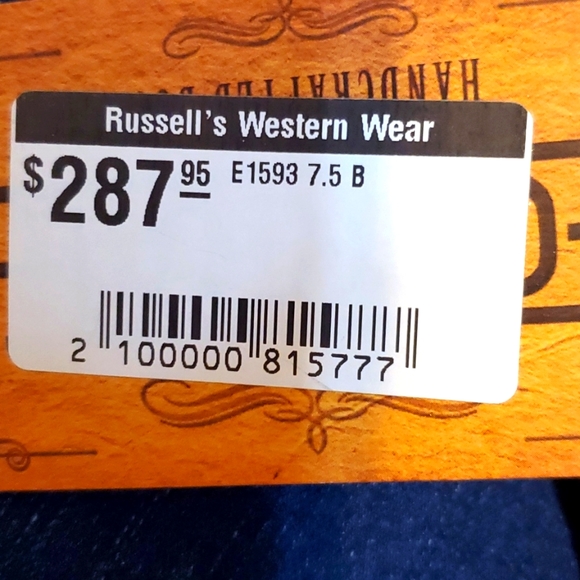 Authentic Corral Boots size 7 1/2. NWT - Picture 15 of 15